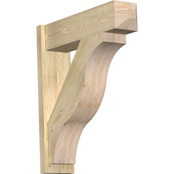 Ekena Millwork Funston Rough Sawn Craftsman Outlooker, Douglas Fir, 8"W x 30"D x 34"H OUT08X30X34FST04RDF - main